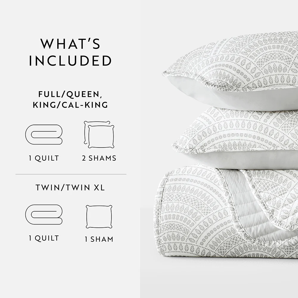 Scallop Reversible Quilted Coverlet Set - Image 36
