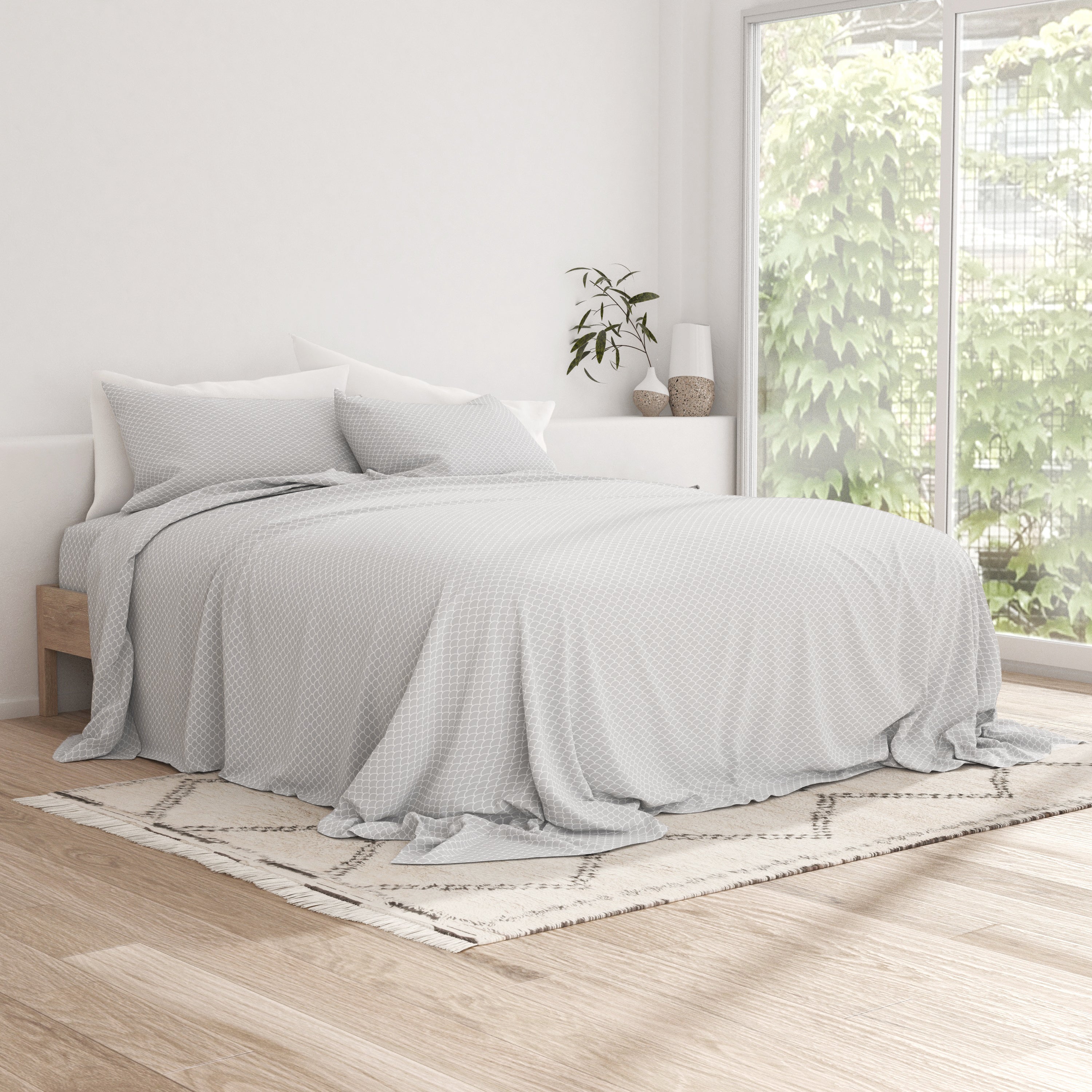 Scallops Pattern 4-Piece Sheet Set - Image 11