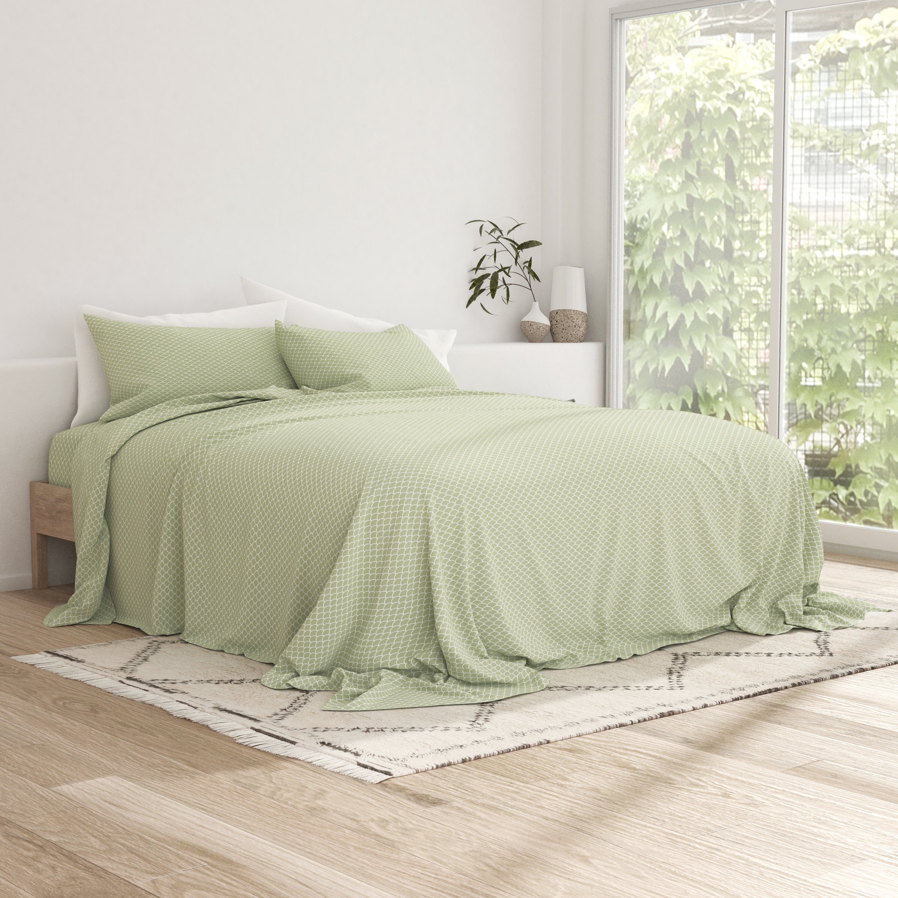 Scallops Pattern 4-Piece Sheet Set - Image 12