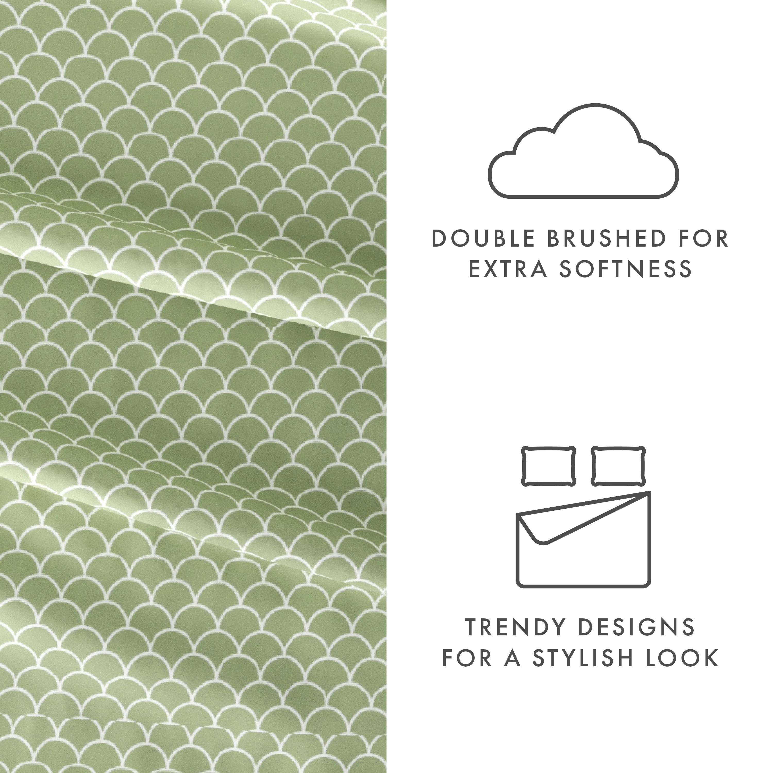 Scallops Pattern 4-Piece Sheet Set - Image 18