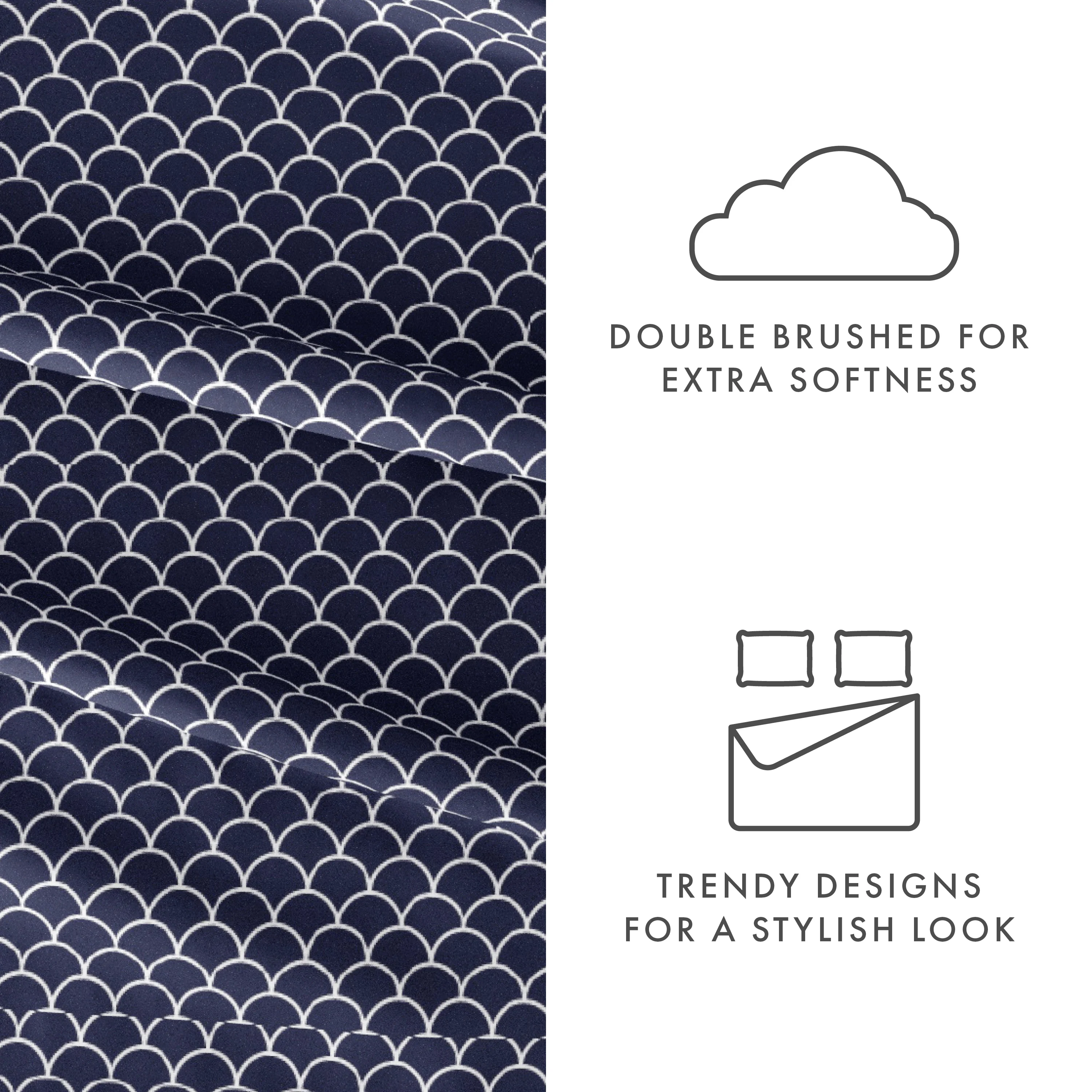 Scallops Pattern 4-Piece Sheet Set - Image 20