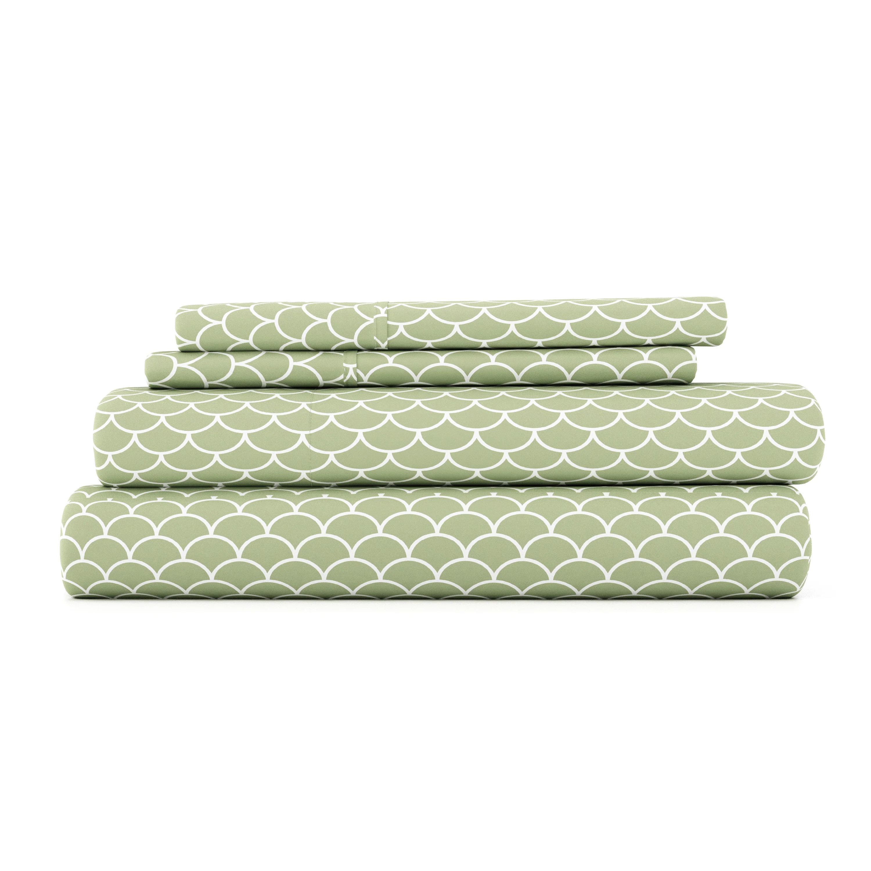 Scallops Pattern 4-Piece Sheet Set - Image 3