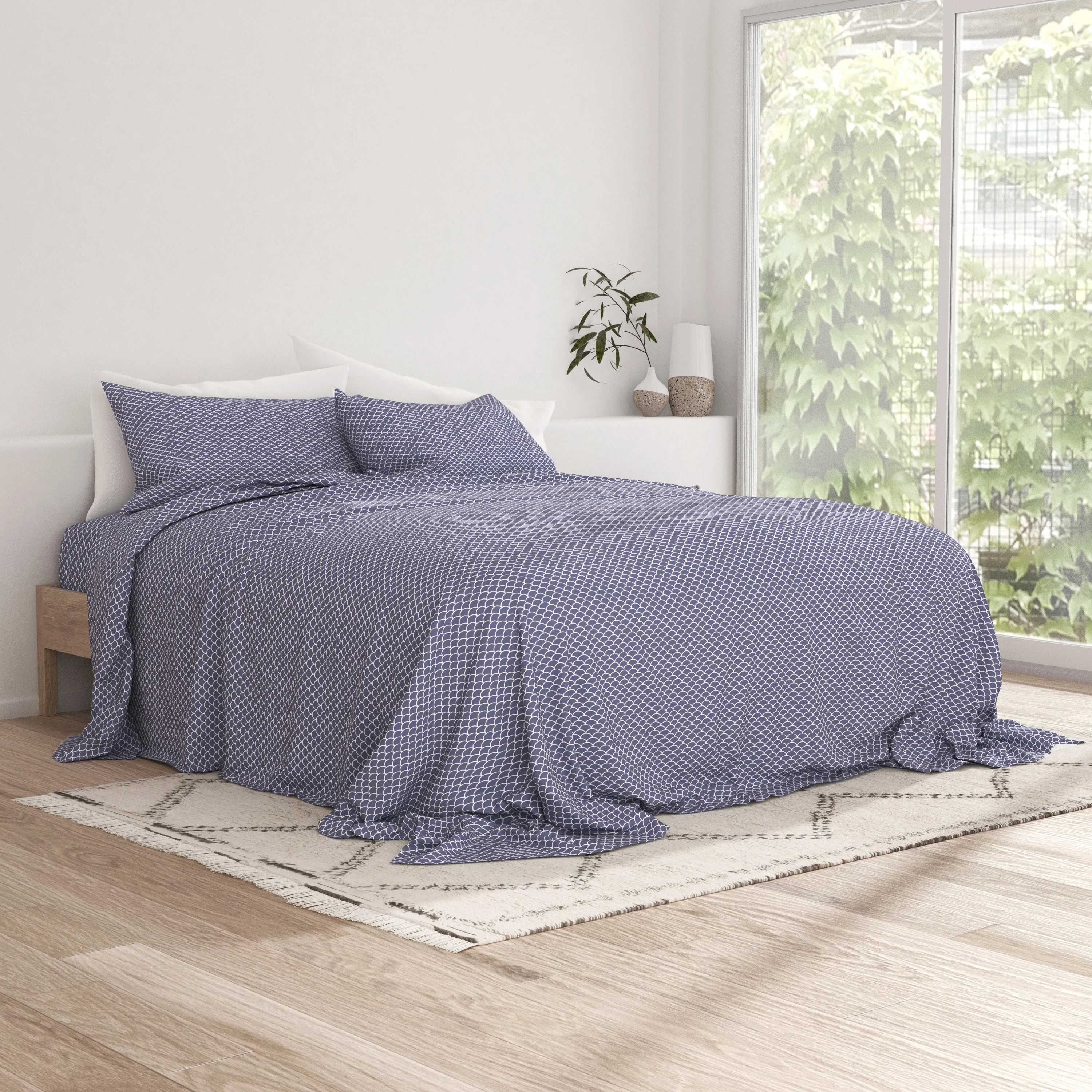 Scallops Pattern 4-Piece Sheet Set - Sale - Image 10