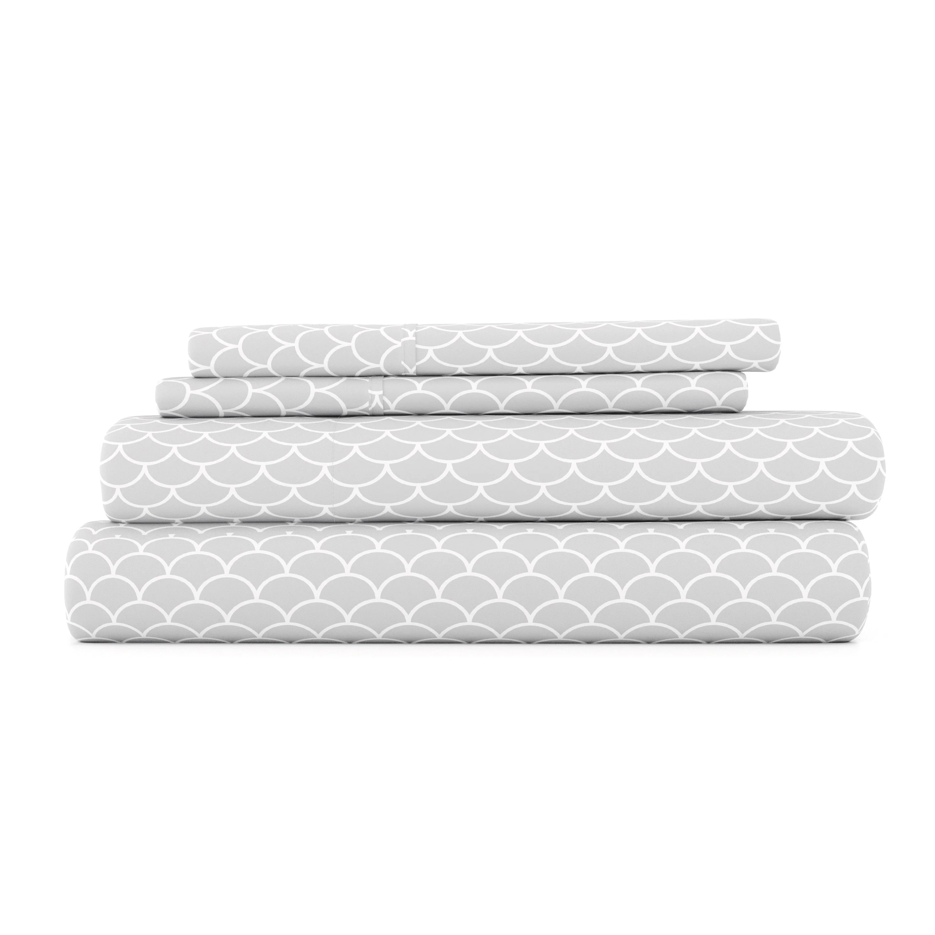 Scallops Pattern 4-Piece Sheet Set - Sale - Image 2