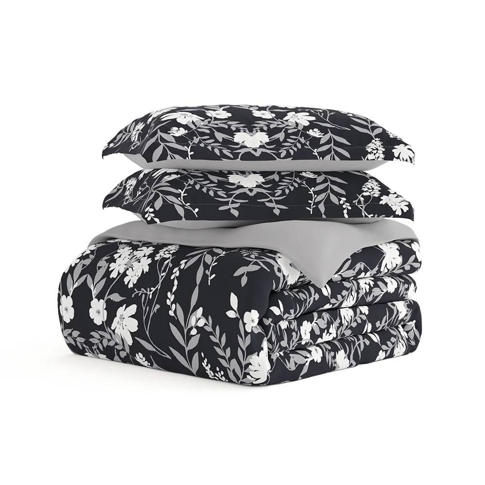 Secret Garden Pattern 3-Piece Reversible Duvet Cover Set - Image 6