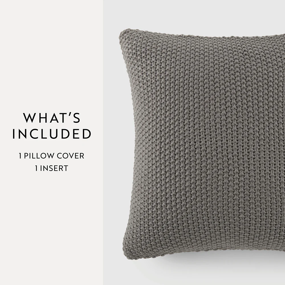 Seed Stitch Knit Throw Pillow - Image 32
