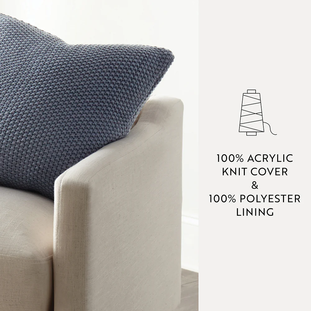 Seed Stitch Knit Throw Pillow - Image 41