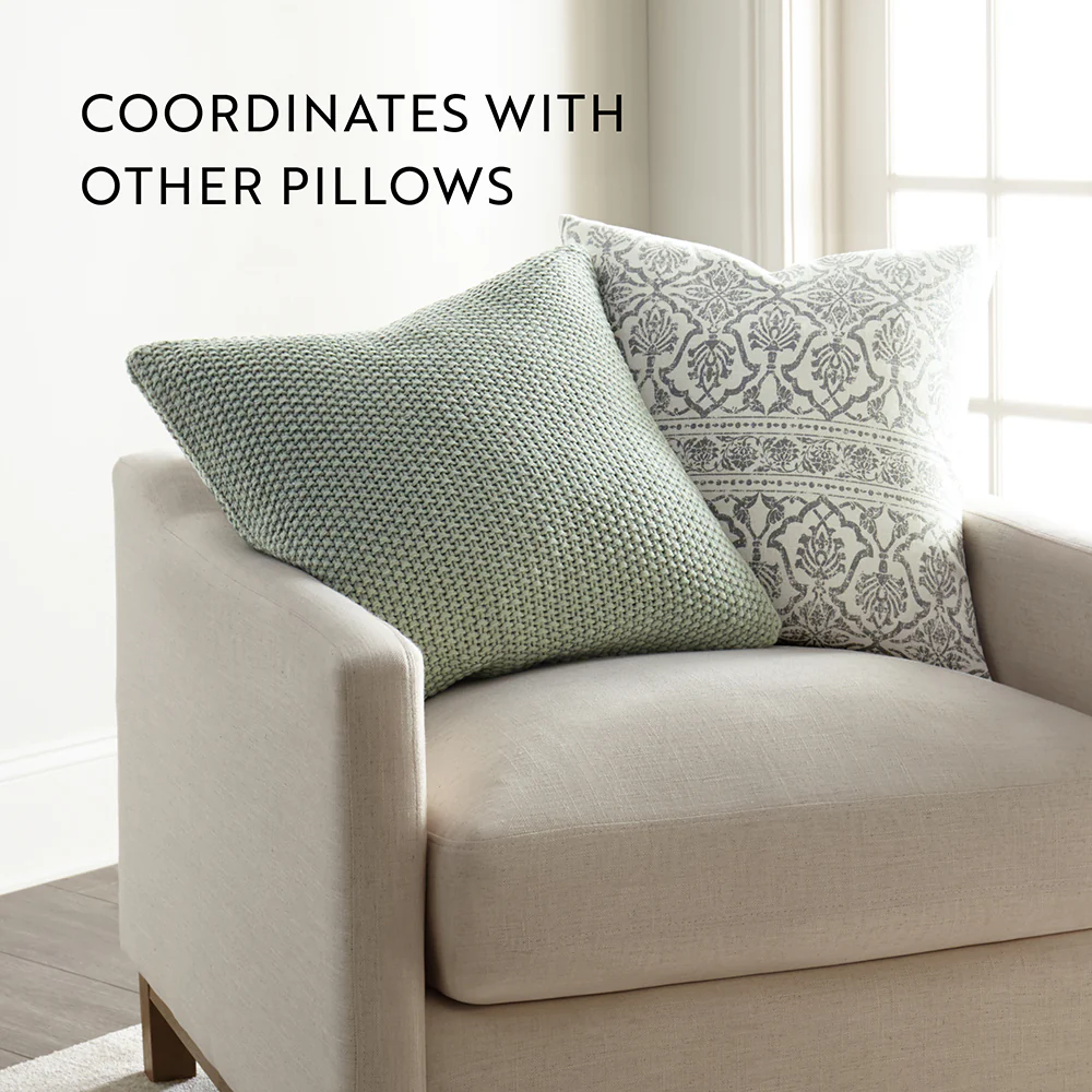 Seed Stitch Knit Throw Pillow - Image 55