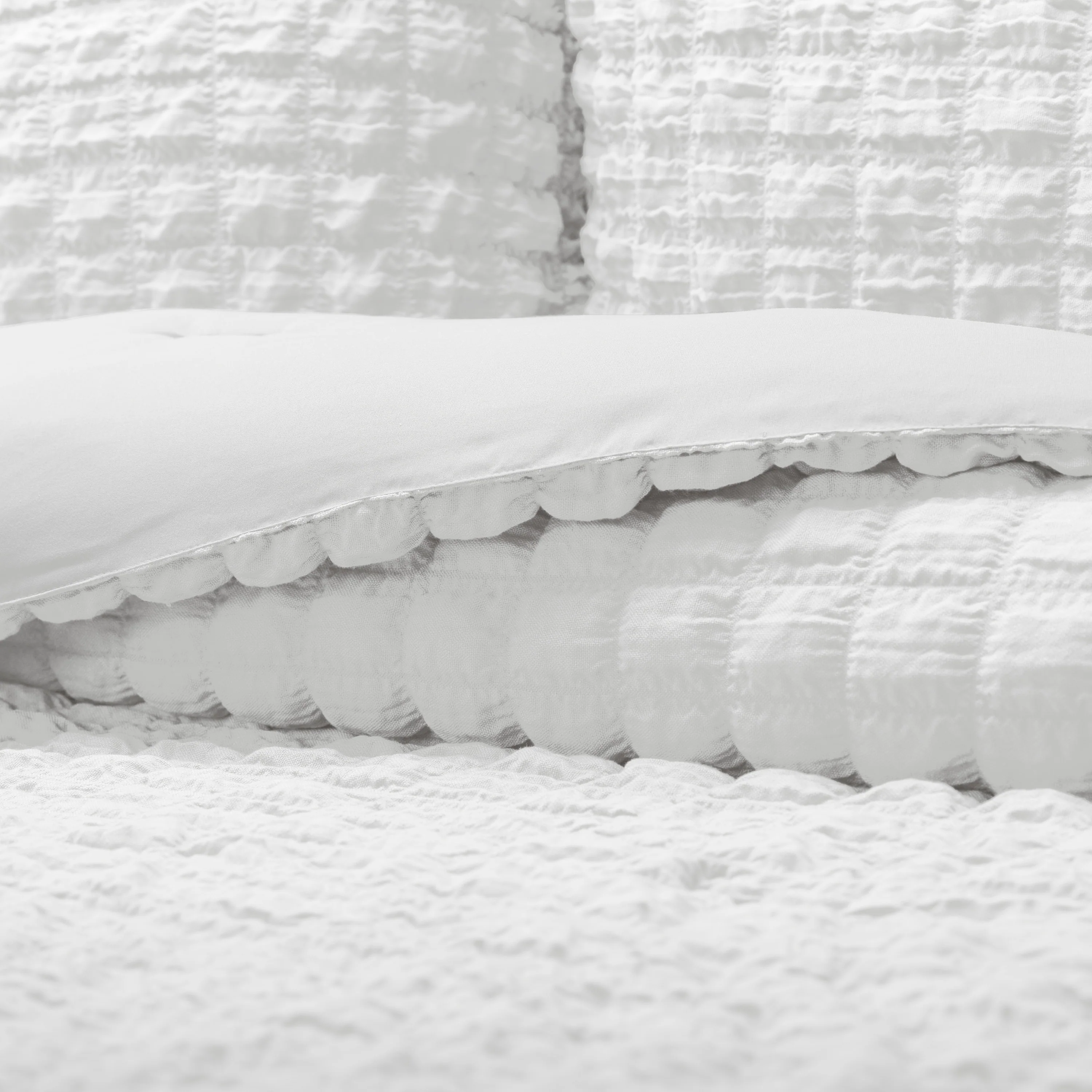 Seersucker Box Textured Down-Alternative Comforter Set - Image 16