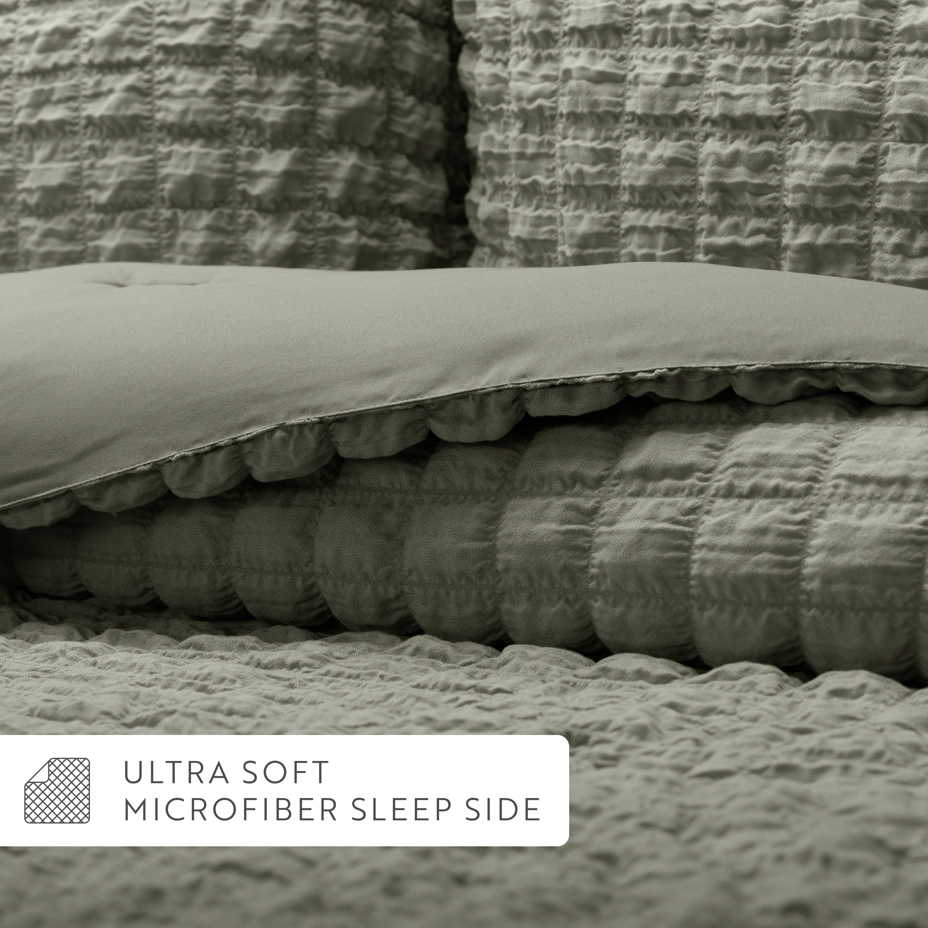 Seersucker Box Textured Down-Alternative Comforter Set - Image 22
