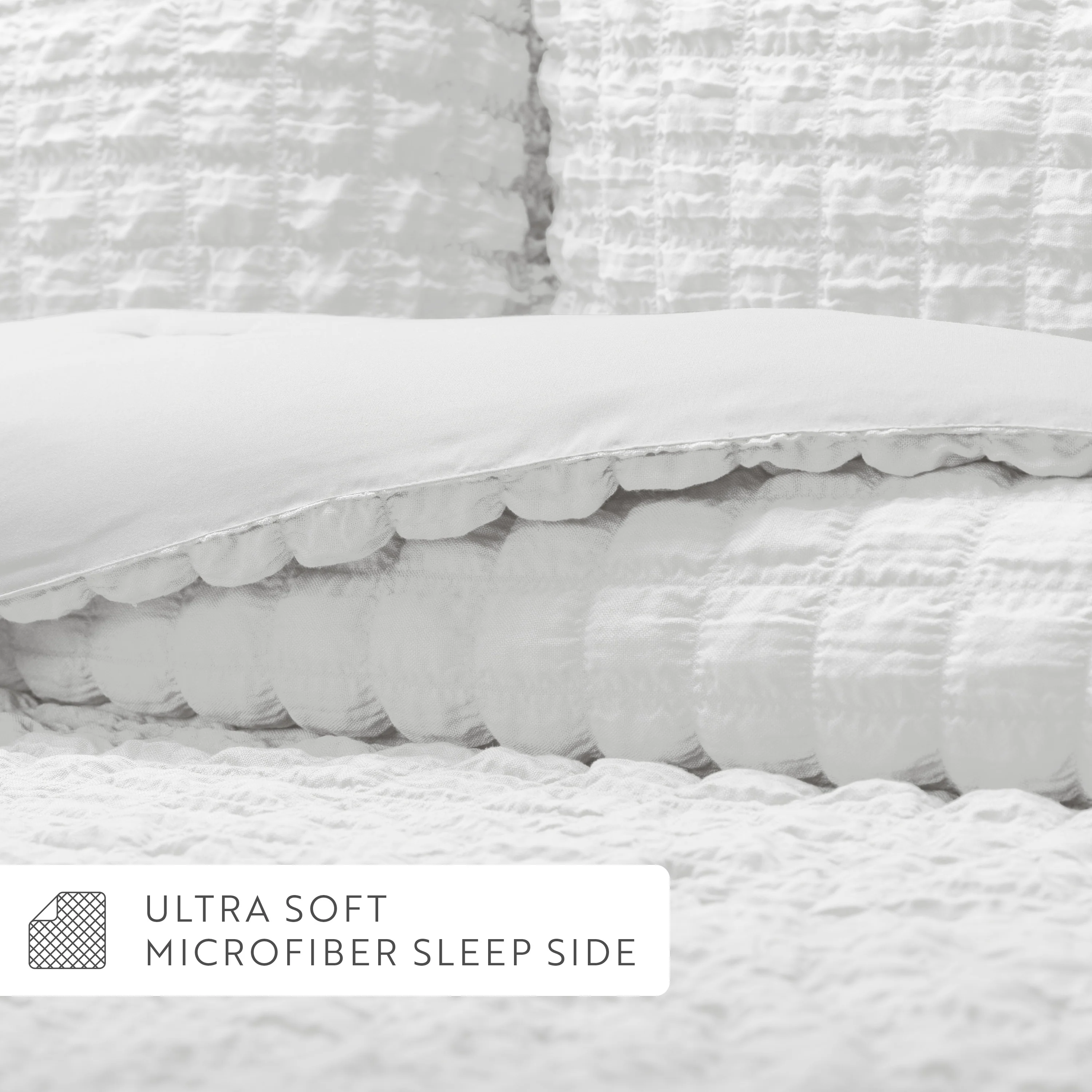 Seersucker Box Textured Down-Alternative Comforter Set - Image 24