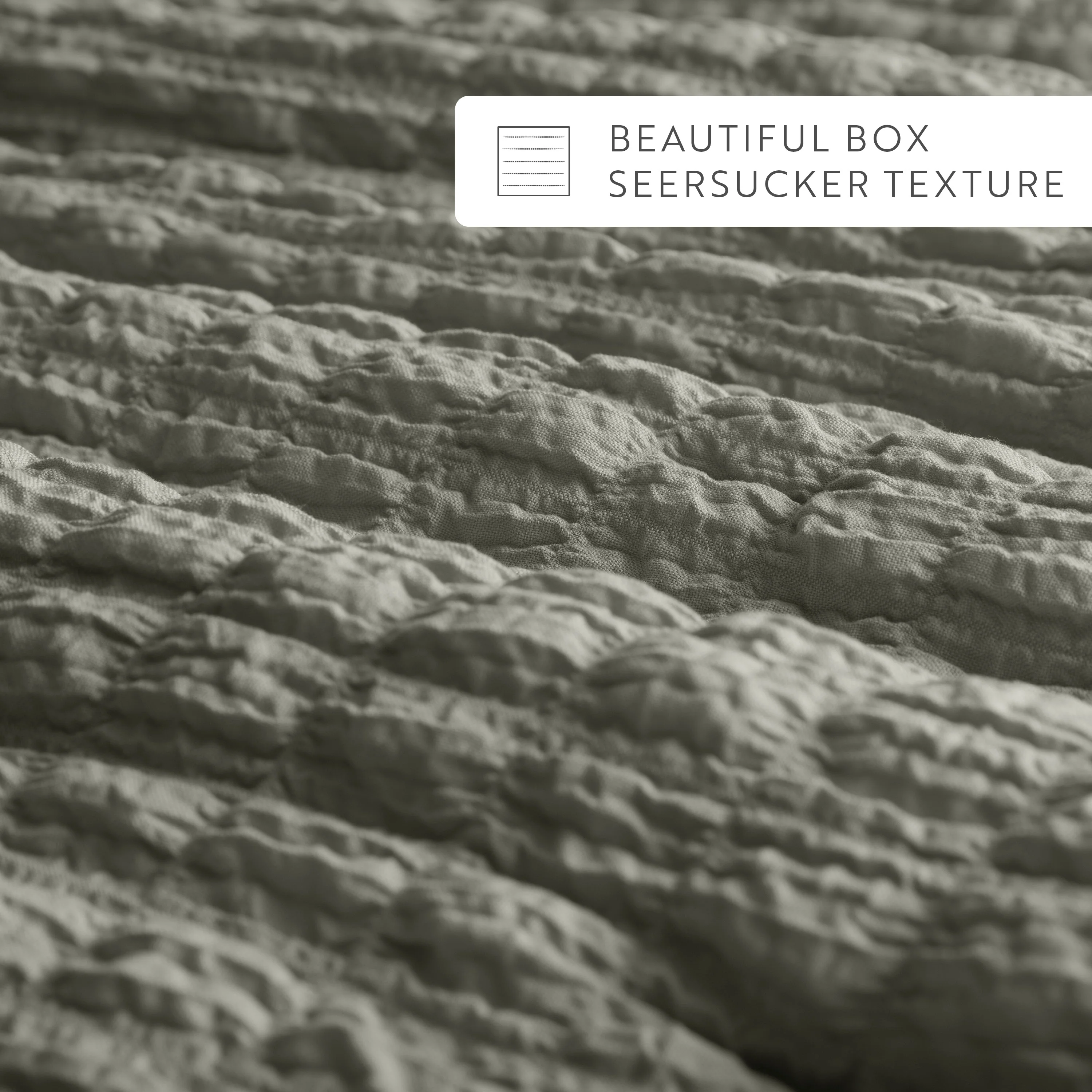 Seersucker Box Textured Down-Alternative Comforter Set - Image 30