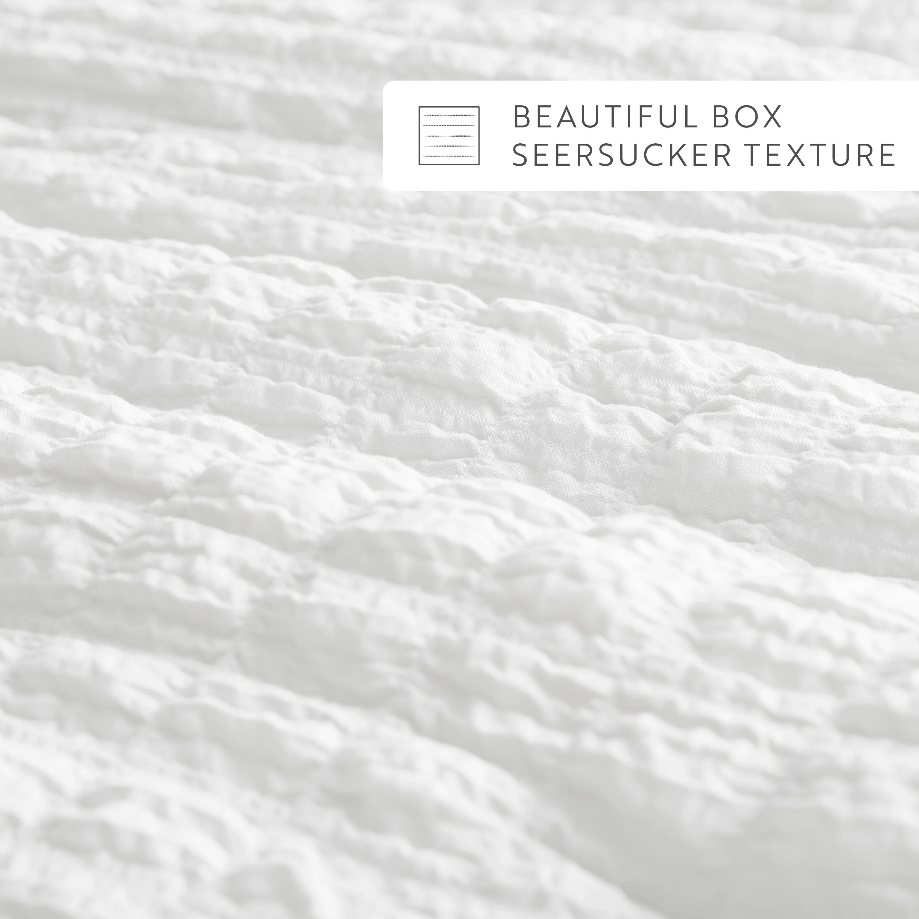 Seersucker Box Textured Down-Alternative Comforter Set - Image 32