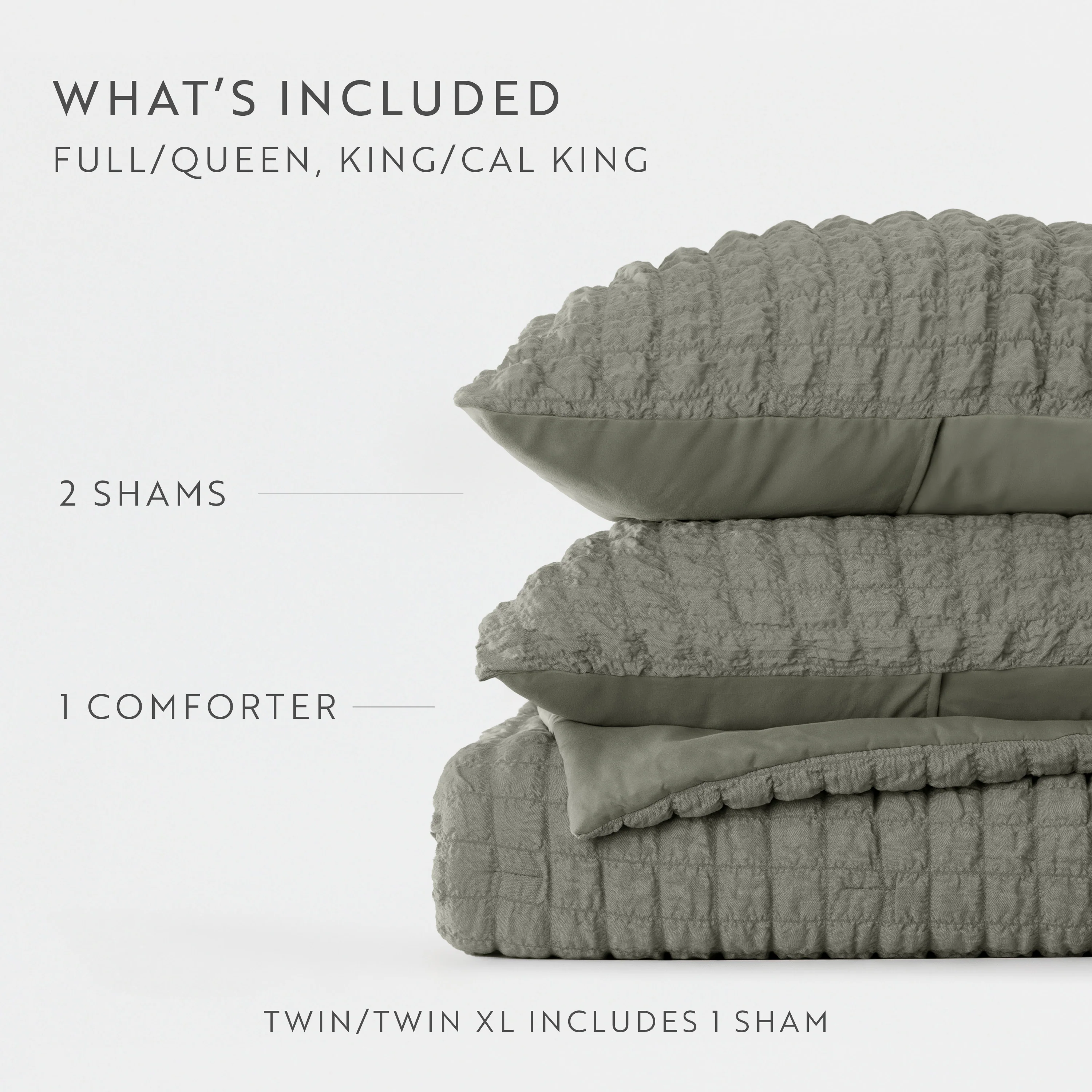 Seersucker Box Textured Down-Alternative Comforter Set - Image 50