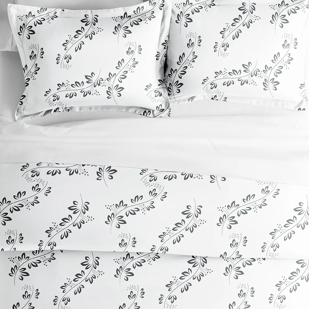 Simple Vine Pattern 3-Piece Duvet Cover Set - Image 3