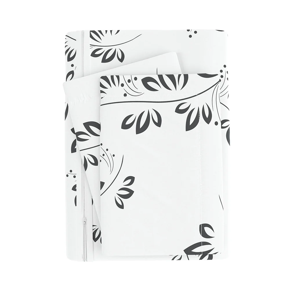Simple Vine Pattern 3-Piece Duvet Cover Set - Image 6