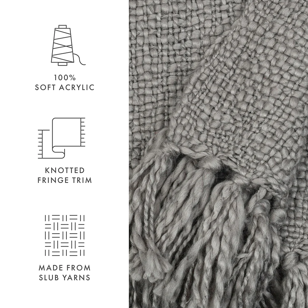 Slub-Yarn Throw Blanket - Image 10