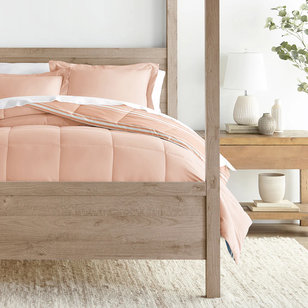 Soft Stripe Reversible Down-Alternative Comforter Set - Image 11