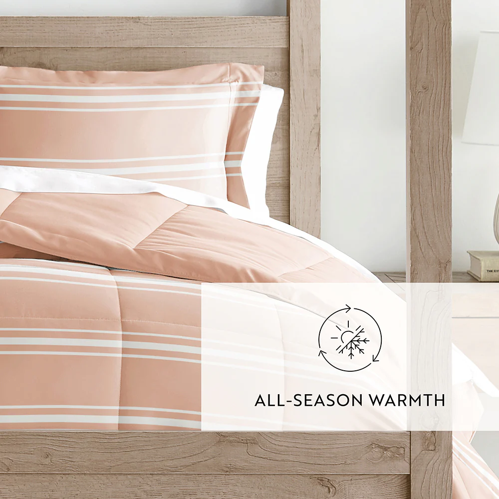 Soft Stripe Reversible Down-Alternative Comforter Set - Image 19