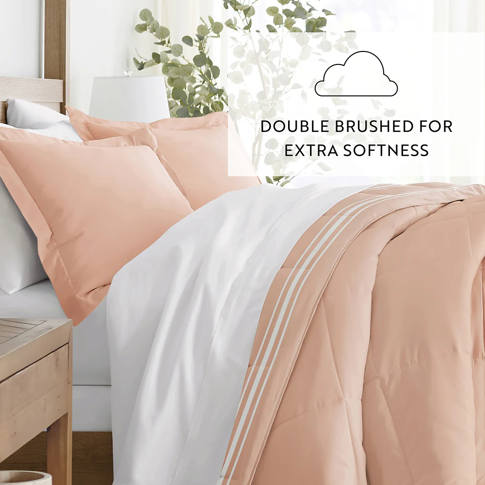 Soft Stripe Reversible Down-Alternative Comforter Set - Image 21
