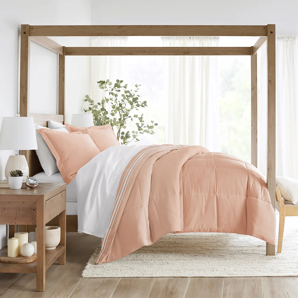 Soft Stripe Reversible Down-Alternative Comforter Set - Image 7