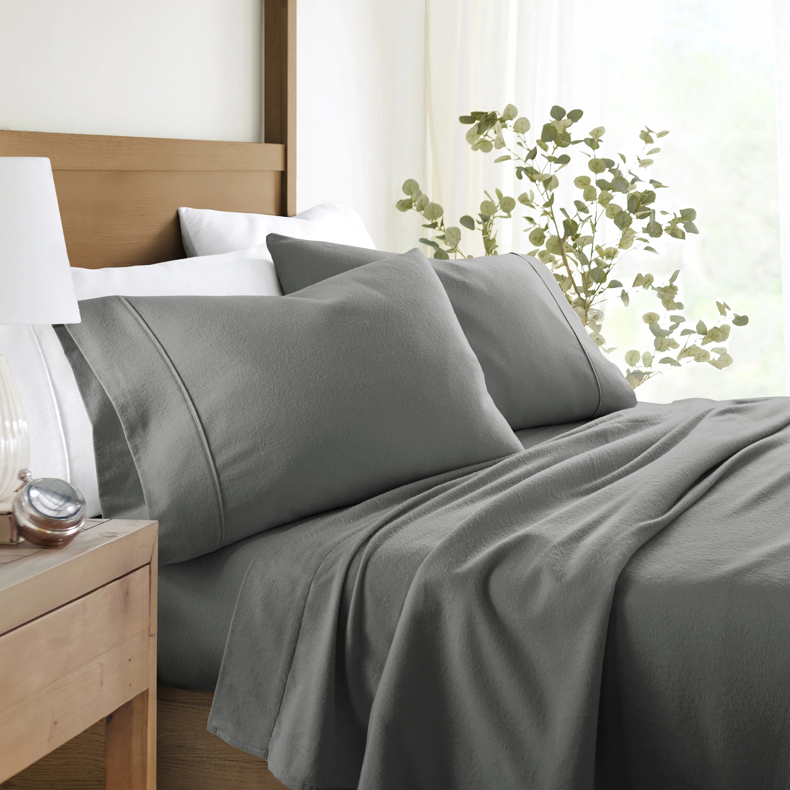 4-Piece 100% Cotton Flannel Sheet Set - Image 10