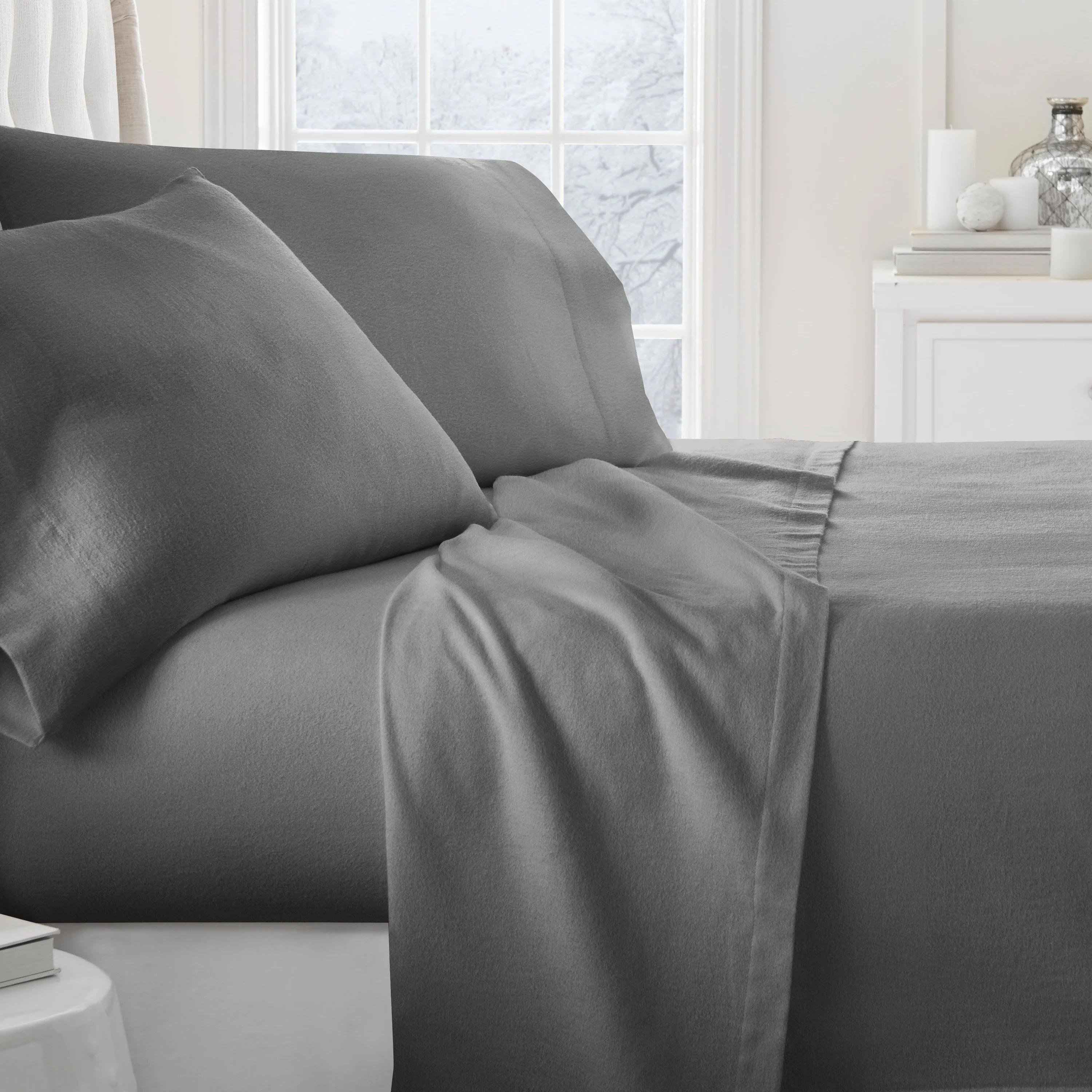 4-Piece 100% Cotton Flannel Sheet Set - Image 16