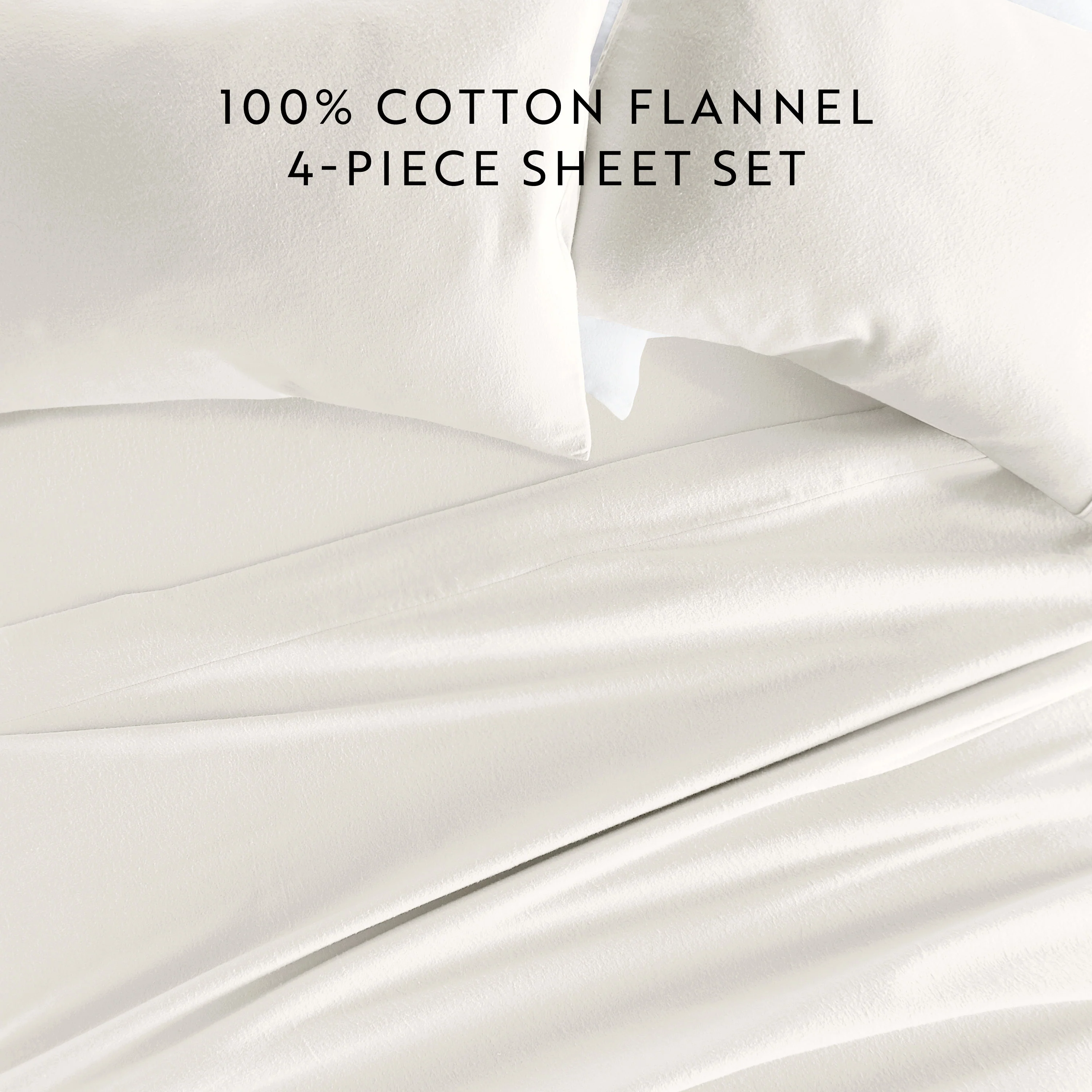 4-Piece 100% Cotton Flannel Sheet Set - Image 25