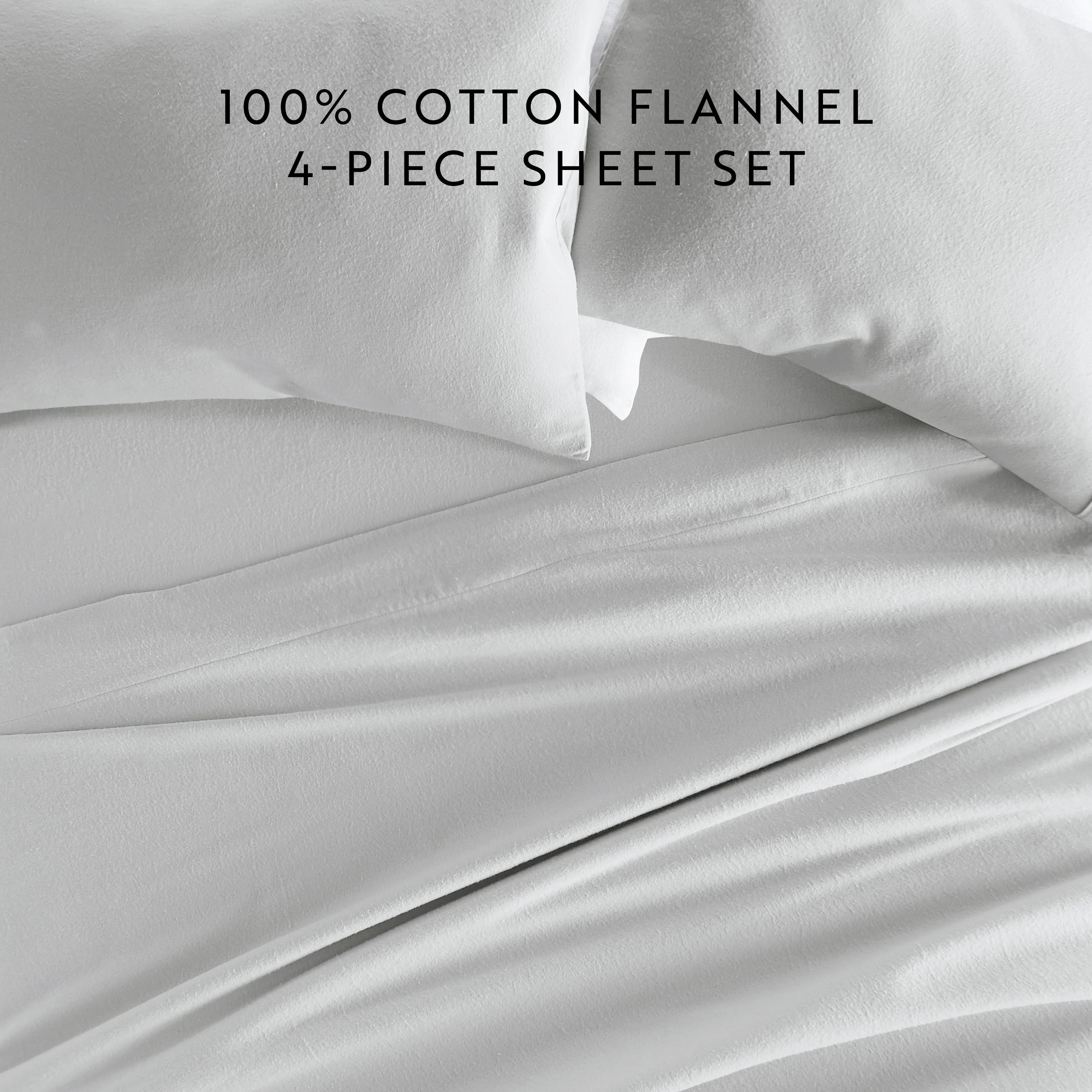 4-Piece 100% Cotton Flannel Sheet Set - Image 27