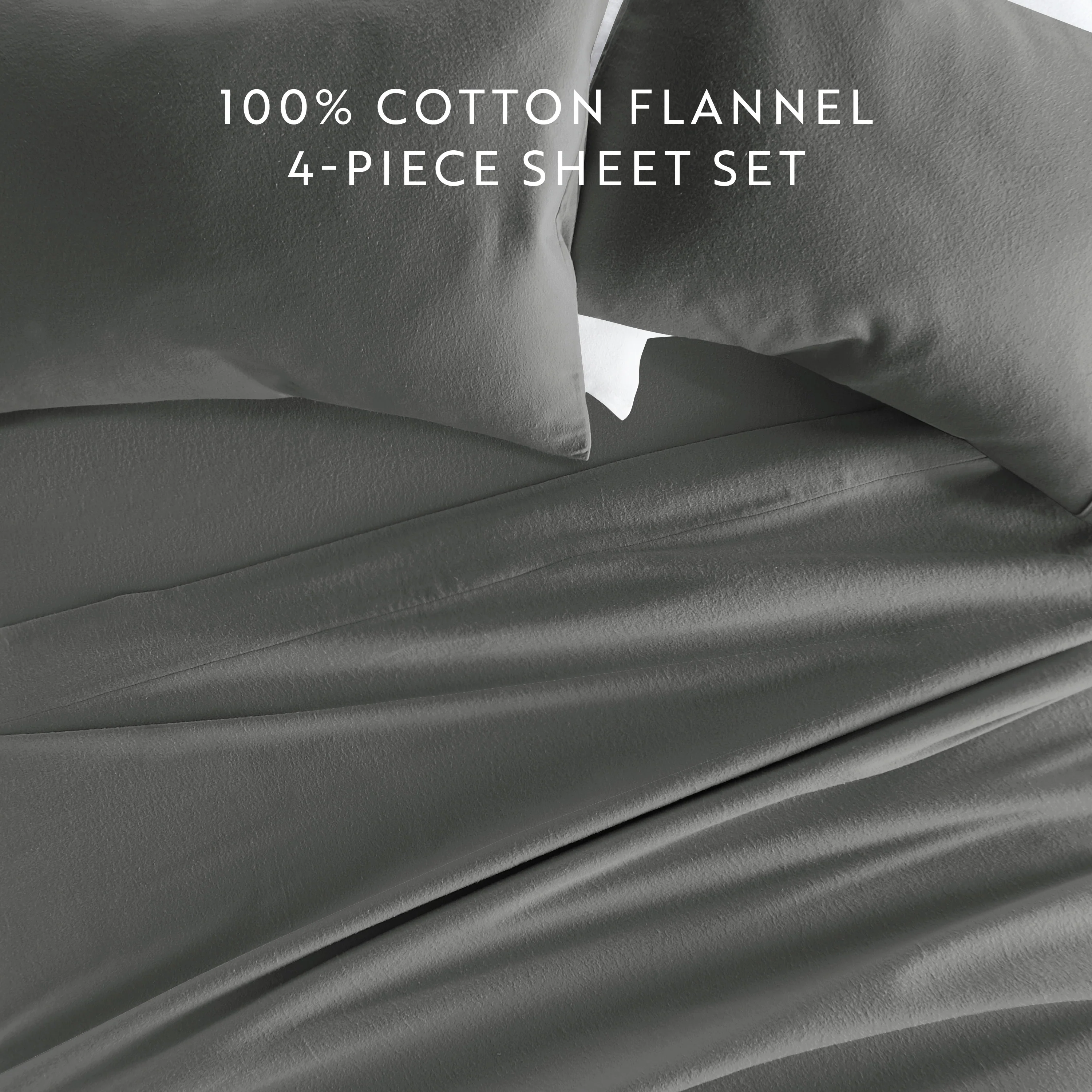 4-Piece 100% Cotton Flannel Sheet Set - Image 28