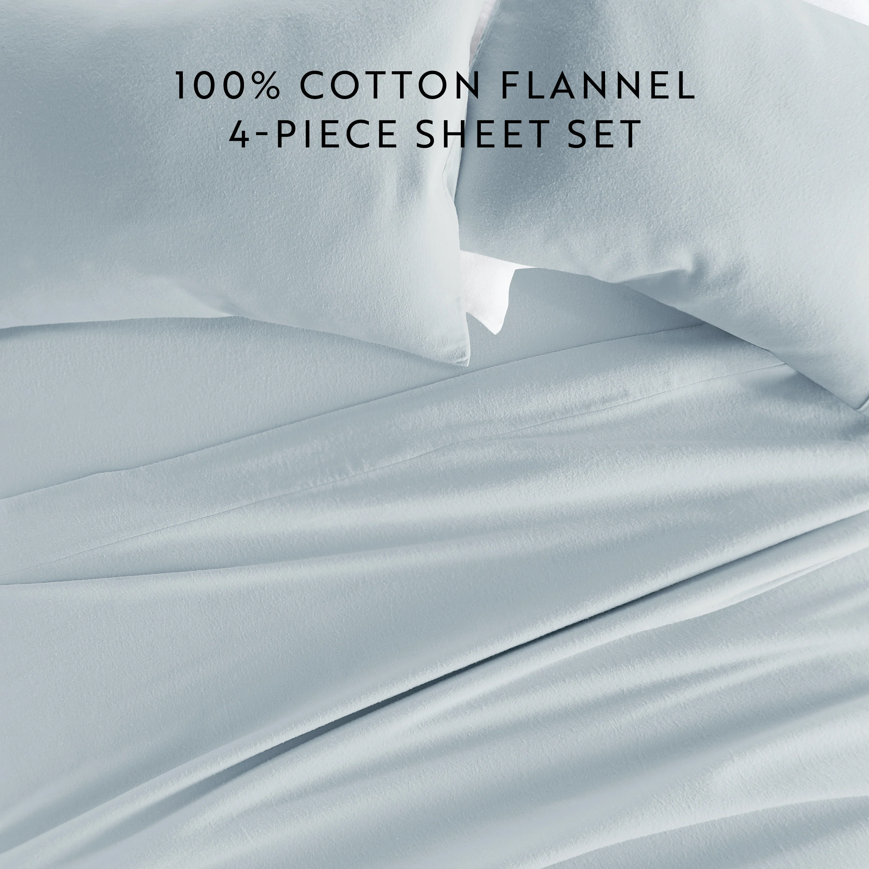 4-Piece 100% Cotton Flannel Sheet Set - Image 29
