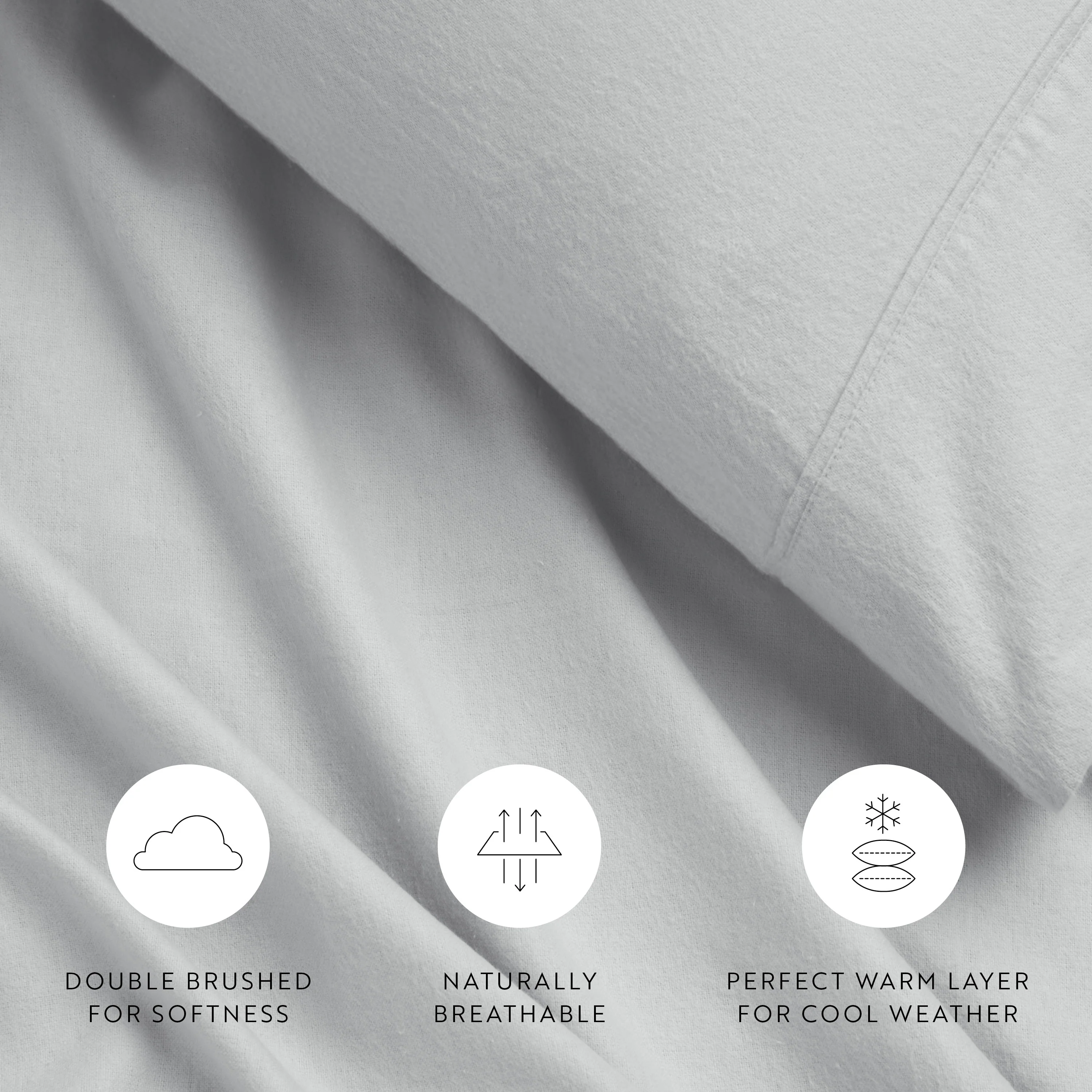 4-Piece 100% Cotton Flannel Sheet Set - Image 33