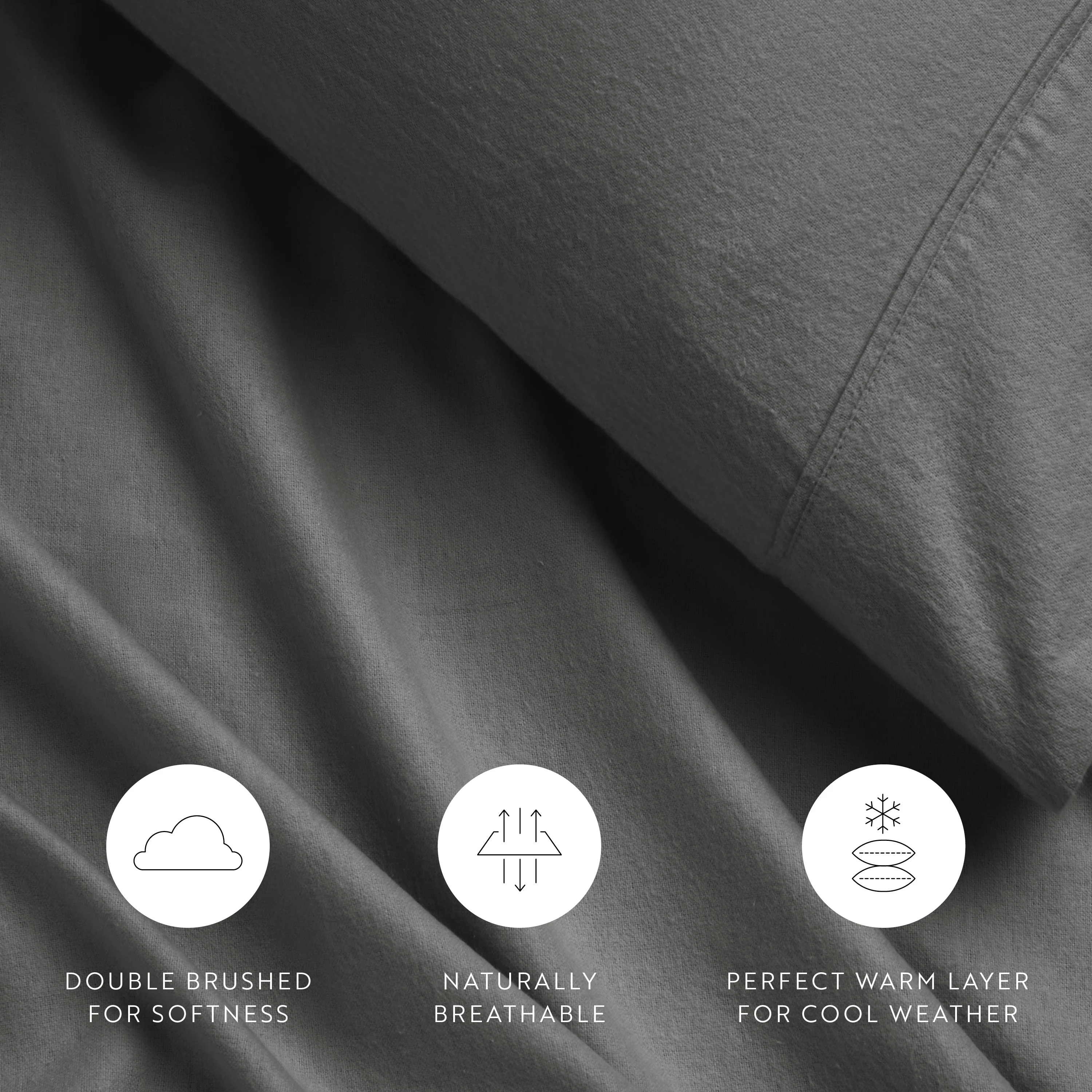 4-Piece 100% Cotton Flannel Sheet Set - Image 34