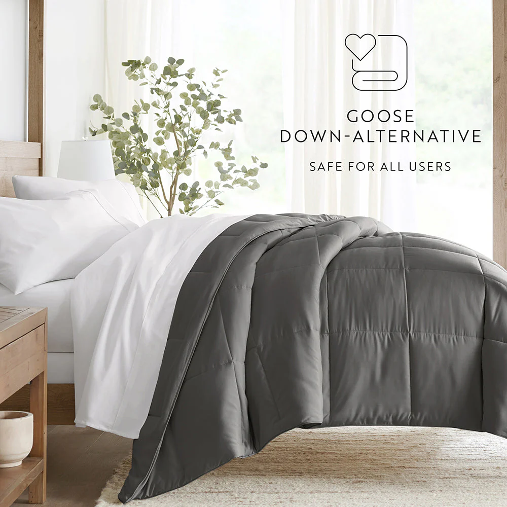 Solid Down-Alternative Comforter - Sale - Image 57