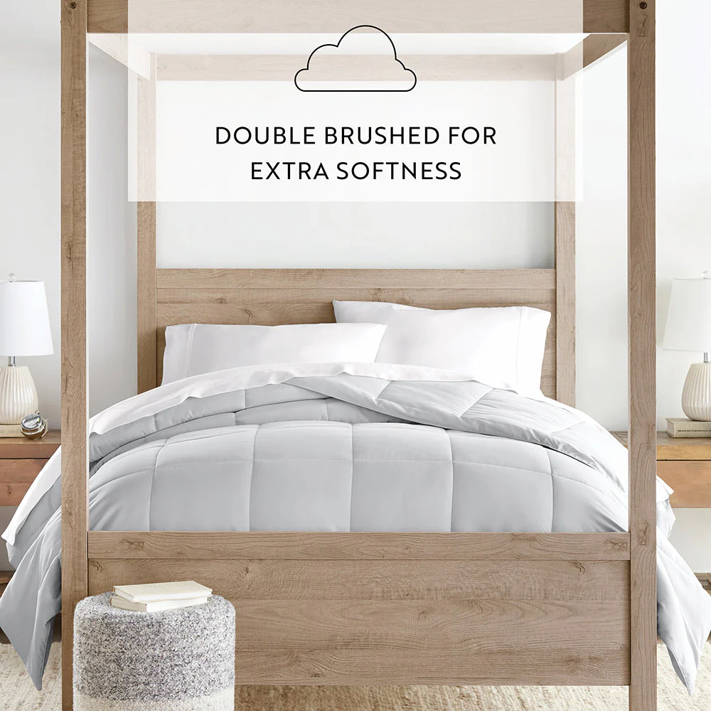 Solid Down-Alternative Comforter - Sale - Image 67