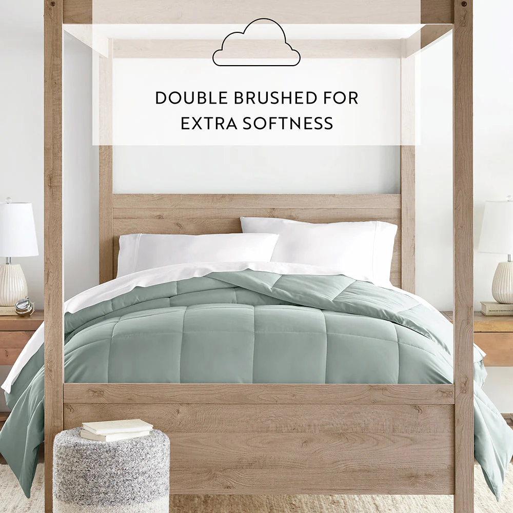 Solid Down-Alternative Comforter - Sale - Image 70