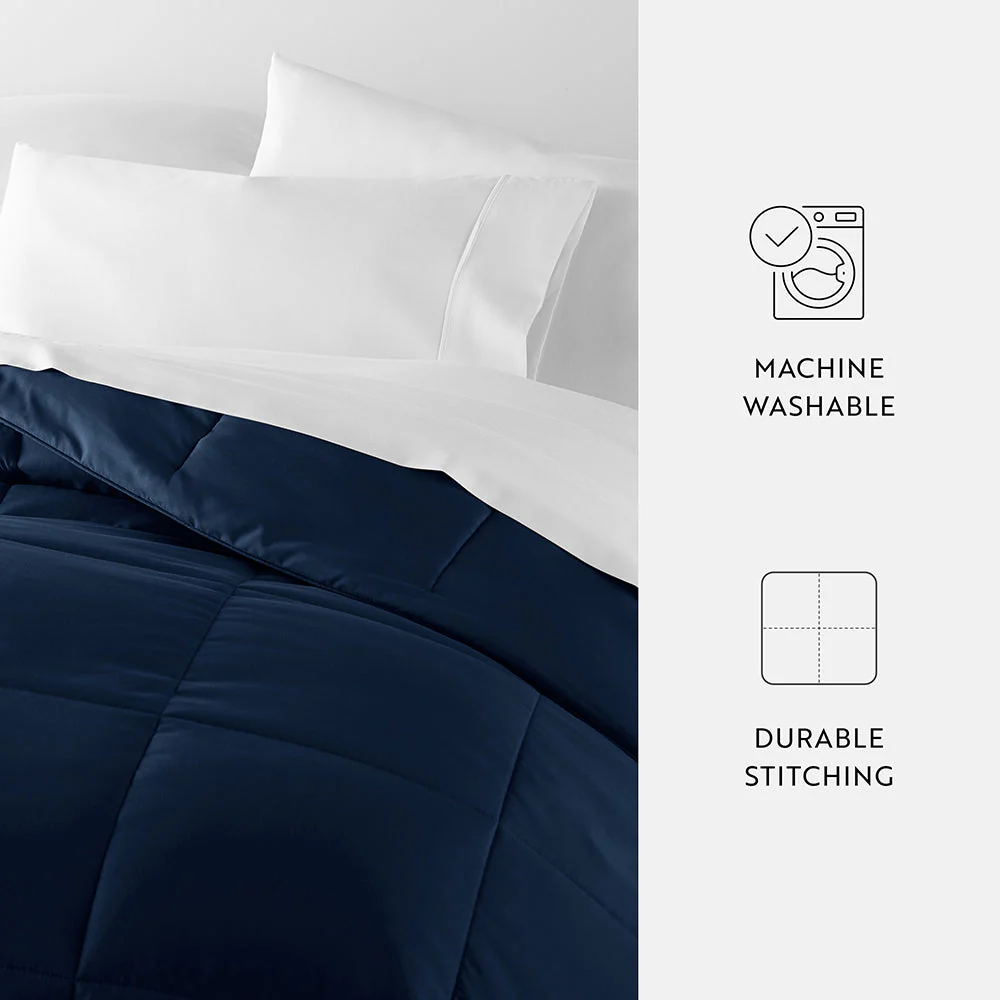 Solid Down-Alternative Comforter - Sale - Image 82