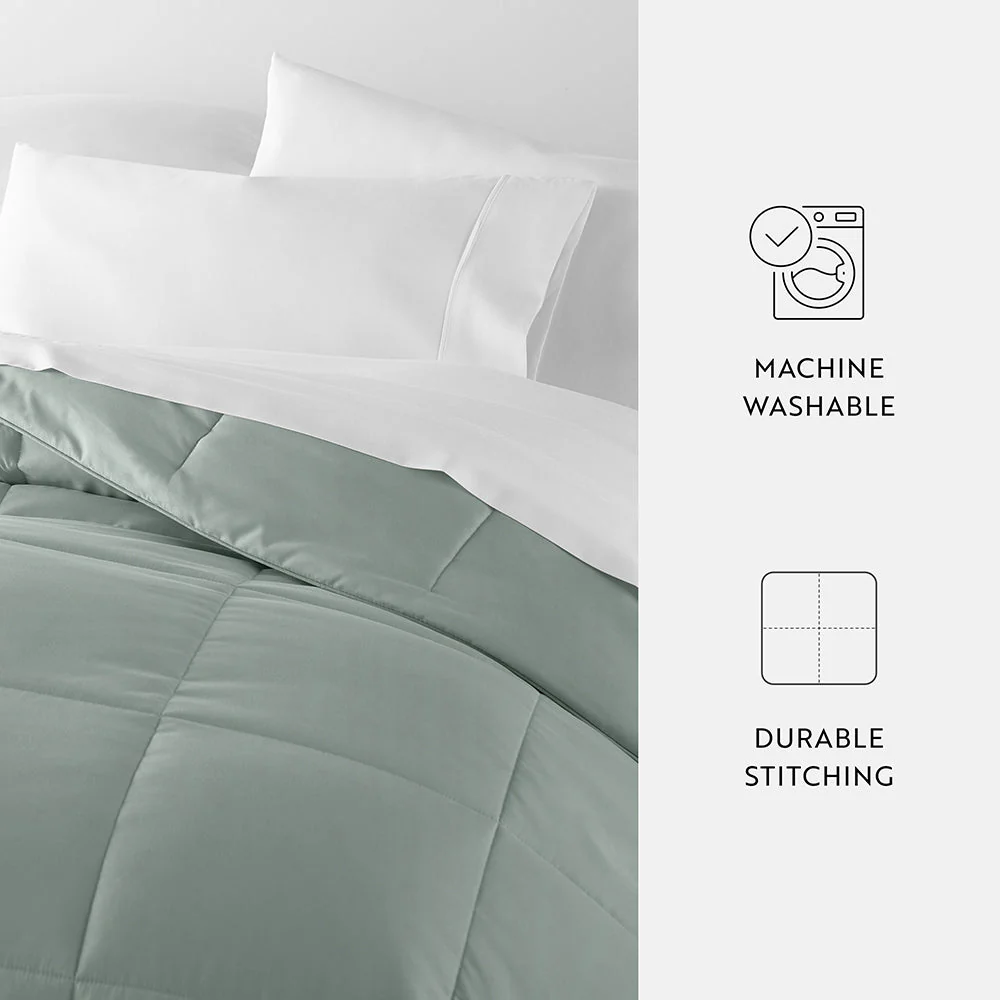 Solid Down-Alternative Comforter - Sale - Image 88