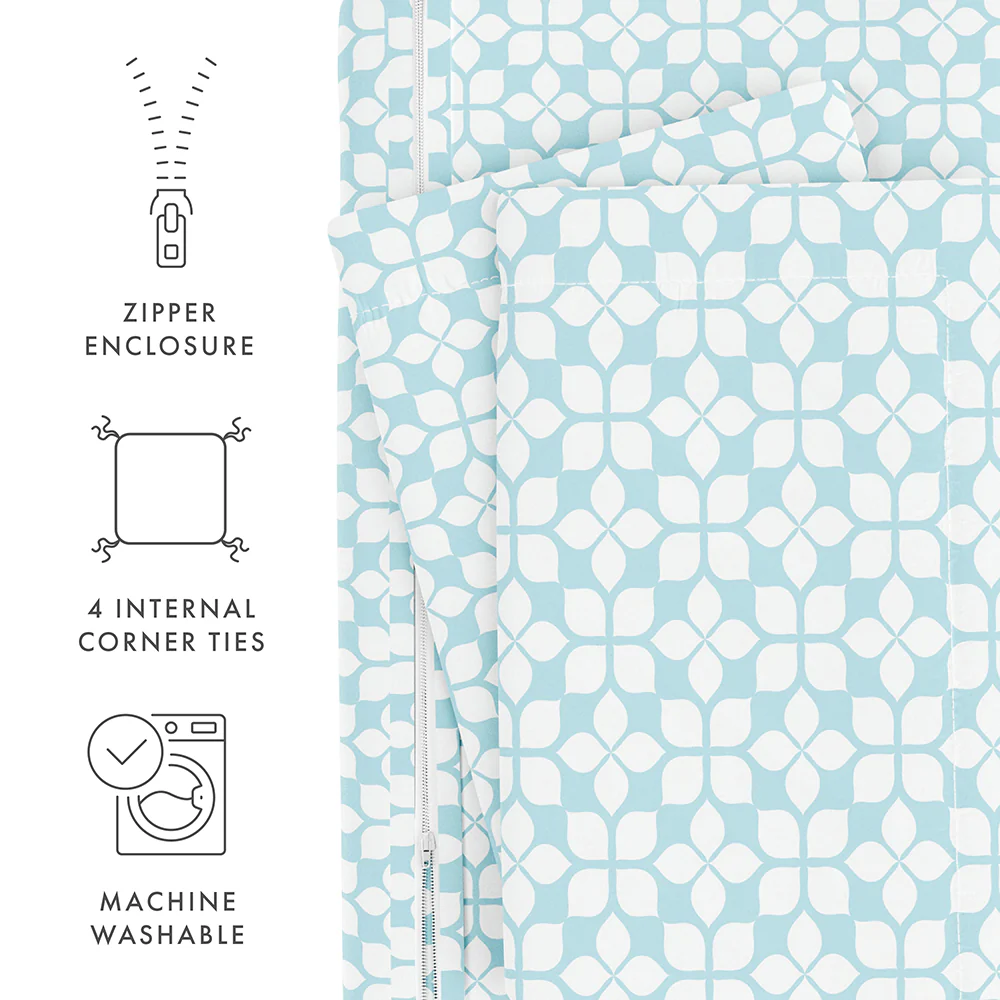 Starlight Pattern 3-Piece Duvet Cover Set - Image 9