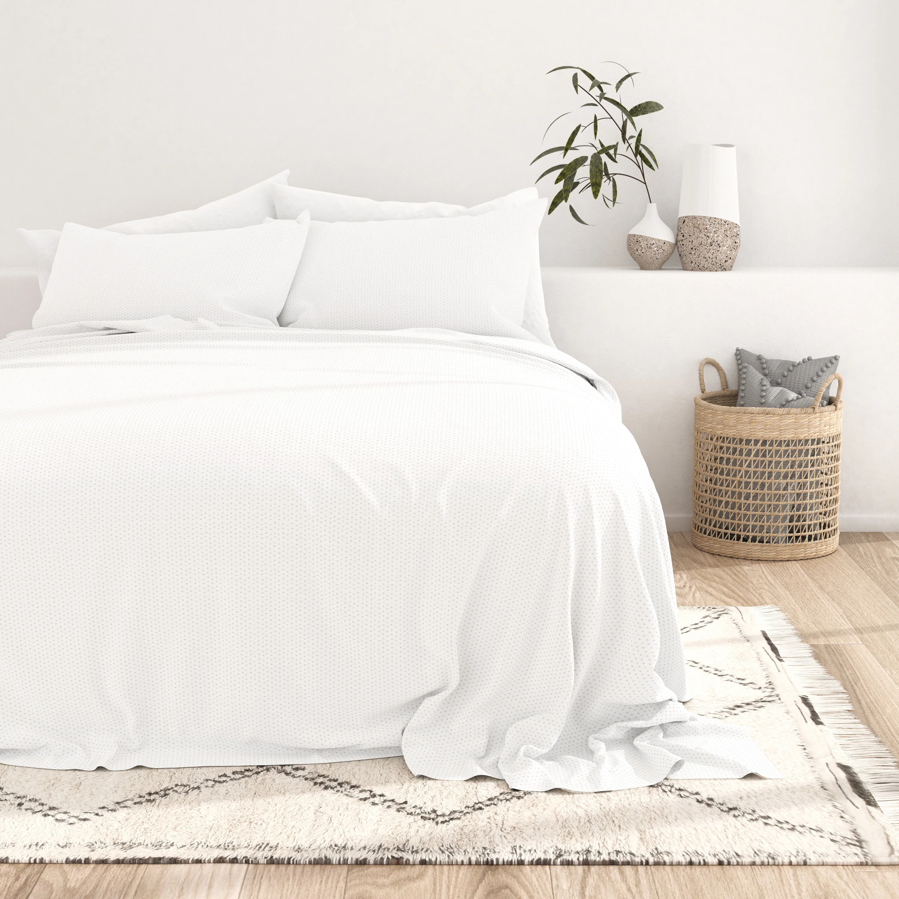 Stippled Pattern 4-Piece Sheet Set - Image 6