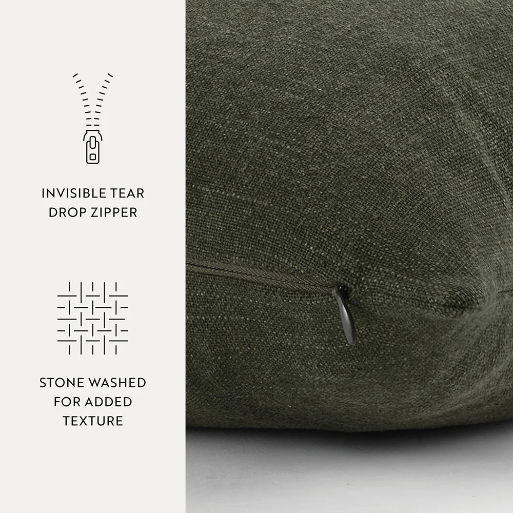 Stone Washed Décor Throw Pillow - Image 70