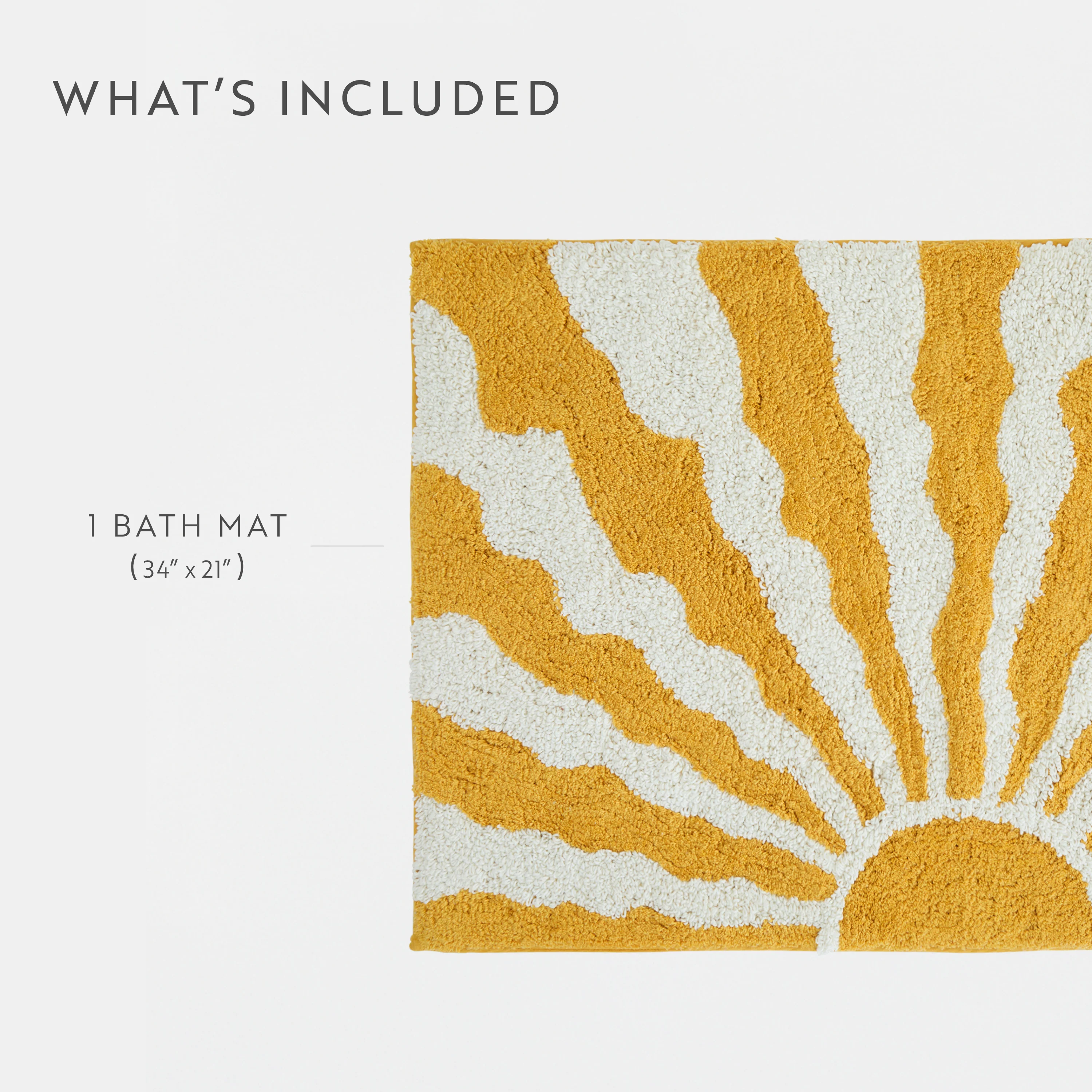 100% Cotton Sunny Floral Patterned Bath Mat - Image 16