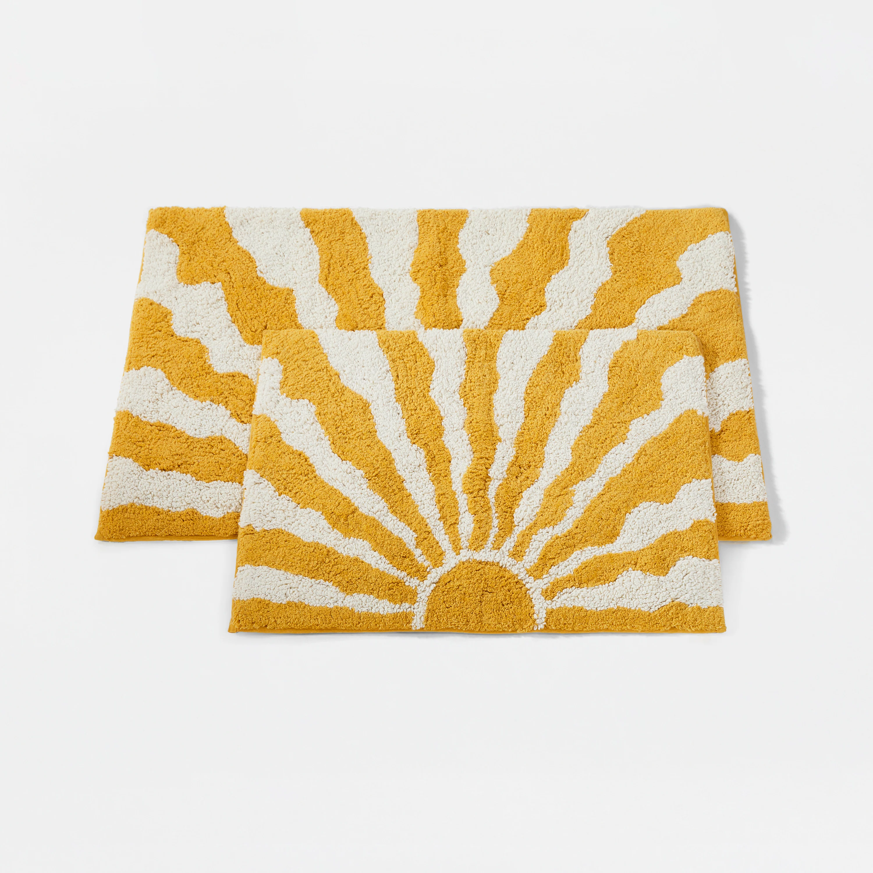 100% Cotton Sunny Floral Patterned Bath Mat - Image 3