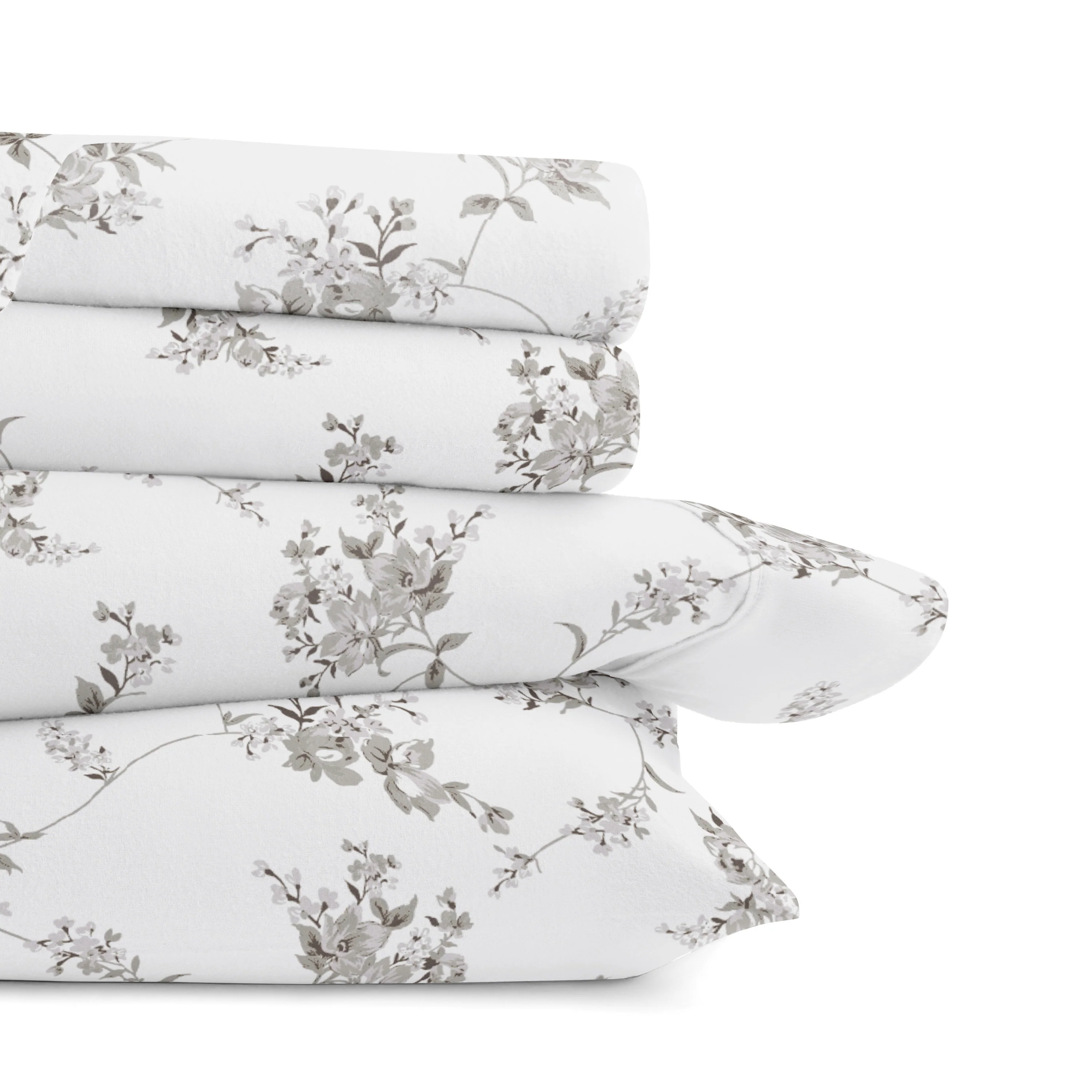 Sylvan Rose 4-Piece Flannel Sheet Set - Image 4