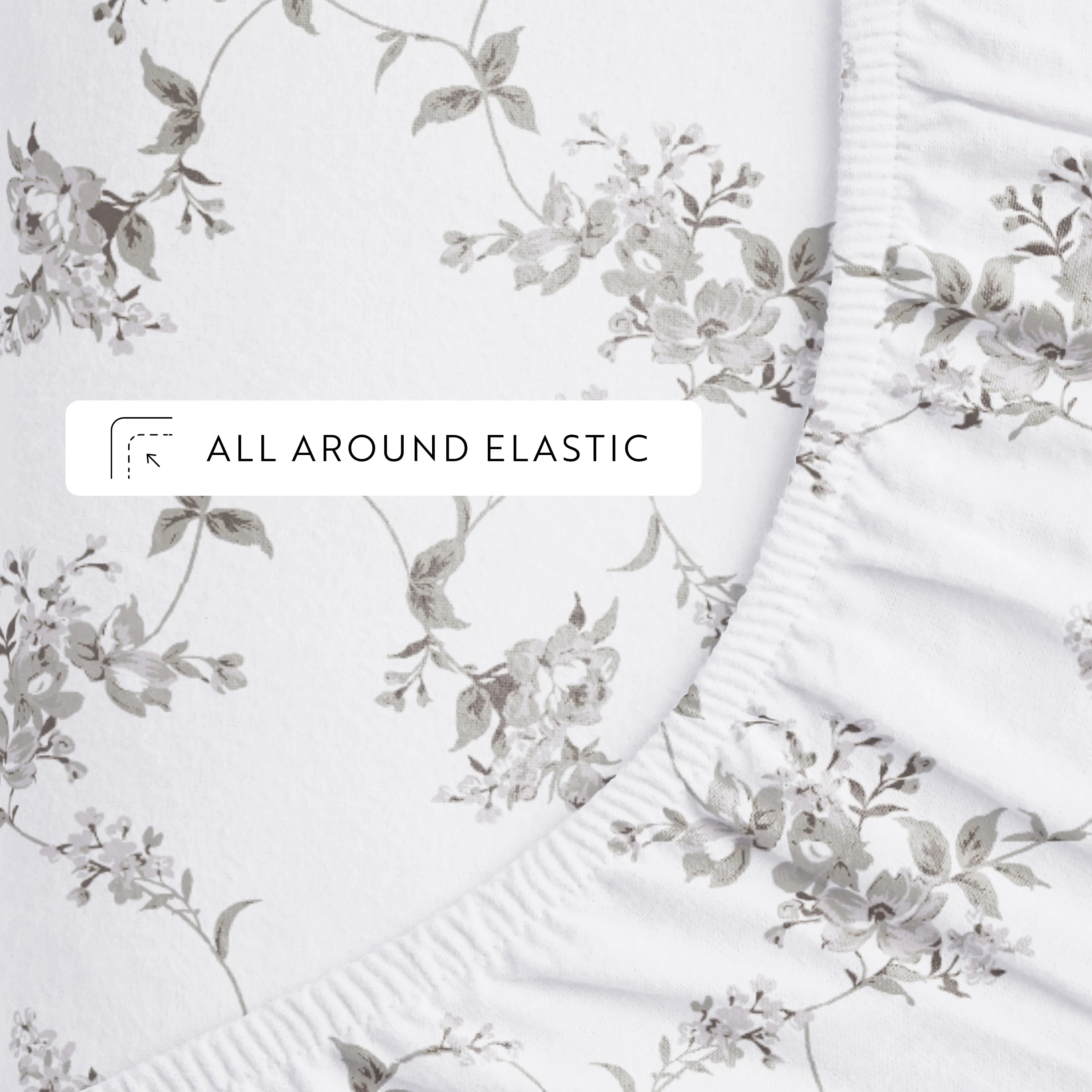 Sylvan Rose 4-Piece Flannel Sheet Set - Image 8