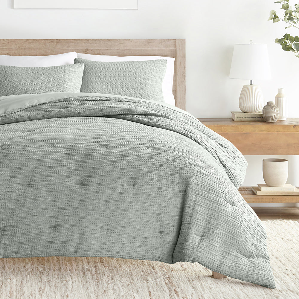 Waffle Textured Down-Alternative Comforter Set - Image 15