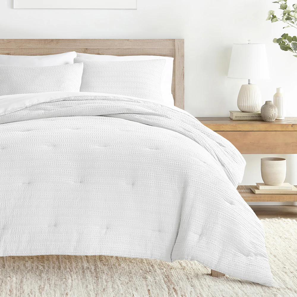 Waffle Textured Down-Alternative Comforter Set - Image 18