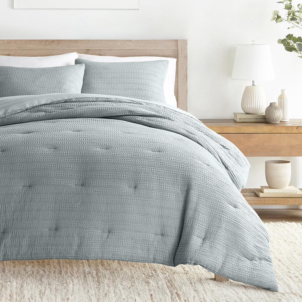 Waffle Textured Down-Alternative Comforter Set - Image 19