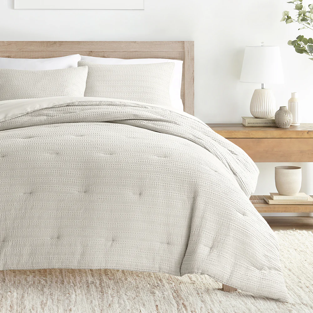 Waffle Textured Down-Alternative Comforter Set - Image 20