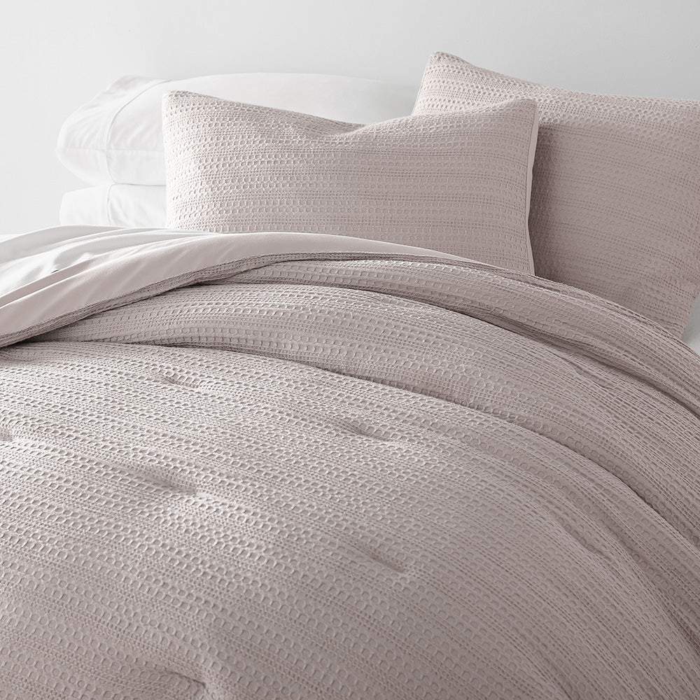 Waffle Textured Down-Alternative Comforter Set - Image 30